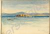 "The Coast of Spain" 1919. Work by Major Tom Barna