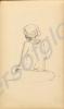 Sketch of a young man. 1921. Work by Major Tom Bar