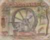 "The Dog wheel at our Farm at Romain. M. Jonville