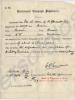 Discharge document from Government Telegraph Depar