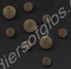 Nine Royal Gloucestershire Hussars buttons. Three