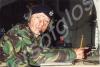 Private Winter on "stag" radio guard duty. Glouces