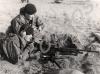 Gloucestershire Regiment GPMG machine gun crew on
