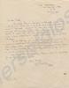 Letter from Lieutenant-Colonel C.H Kinnersley, dat