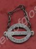 Name tag in white metal for 1617 Corporal James He