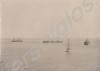 St Helena. HMS Niobe and other ships in Jamestown