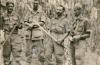 Officers of D Company with Japanese swords, 10th B