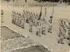 Amalgamation Parade.  "Marching on. The Old Colour