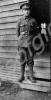 14087 Private Arthur Stanley Jones standing outsid