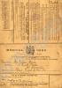 Medical Card.  Private George James Nash. 16th (Re