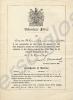 Certificate of Service. V750533 Private Francis Re