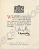 Letter of thanks from Prime Minister Stanley Baldw