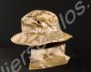 Floppy hat with neck protector. Desert camouflage.