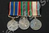 Group of three Korean war commemorative medals. Na