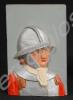 Plaster of Paris modelled and painted head depicti