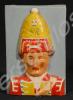 Plaster of Paris modelled and painted head depicti